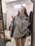 POUM男裝聯(lián)名情侶衛(wèi)衣男美式高街男秋款潮牌嘻哈復(fù)古痞帥外套無(wú)帽上衣 WLFS-926灰色 XL 曬單實(shí)拍圖