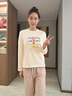MJ STYLE純棉長(zhǎng)袖t恤女2025秋季新款時(shí)尚百搭親膚透氣圓領(lǐng)打底衫內(nèi)搭上衣 曬單實(shí)拍圖