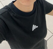 阿迪達斯 adidas女夏季棉短款運動(dòng)休閑修身短袖T恤 JE4000 曬單實(shí)拍圖