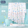 ilody嬰兒四季蓋毯寶寶空調(diào)被兒童紗布竹棉雙層蓋毯145cm*120cm 曬單實(shí)拍圖