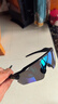 歐克利Oakley Radar Ev雷達9208公路車運動跑步偏光太陽騎行眼鏡 磨砂黑綠框偏光譜銳智寶石綠鏡片 曬單實拍圖