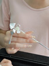 老鳳祥三生有杏銀發(fā)簪女士古風(fēng)國潮和田玉頭飾結婚紀念日禮物送女友老婆三生有杏發(fā)簪-品牌禮盒 曬單實(shí)拍圖