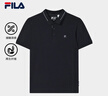FILA 斐樂(lè )官方男子針織短袖POLO衫夏季新款時(shí)尚休閑基礎上衣 傳奇藍-NV 2XL 185/104A 曬單實(shí)拍圖