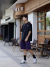 LAZY DAY TREND戶外山系防曬速干T恤男夏季寬松休閑輕量化涼感工裝短袖 曜石黑 L 曬單實(shí)拍圖