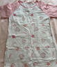 南極人兒童睡衣夏季女童薄款純棉卡通少女家居服連衣裙 粉色小兔 130 曬單實(shí)拍圖