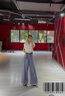 韓璐嬌（hanlujiao）夏裝搭配一整套新款衣服女裝港風(fēng)氣質(zhì)穿搭休閑牛仔闊腿褲裙兩件套 黑色上衣+深藍(lán)褲子(送皮帶) M 【適合95斤-105斤】 曬單實(shí)拍圖