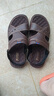 涼鞋男士夏天2025新款透氣防滑耐磨沙灘鞋上班外穿司機開(kāi)車(chē)涼拖鞋 棕色 【加厚按摩底】 41 【標準尺碼-極速發(fā)貨】 曬單實(shí)拍圖