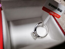 卡梵登（Kafandeng）D色莫桑石鉆戒1克拉鉆石情侶對戒六爪求婚結(jié)婚戒指刻字送女友禮物 【莫桑石】2克拉經(jīng)典款（活口） 曬單實拍圖