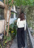 班尼路（Baleno）圓領(lǐng)針織開衫外套女2025年秋季新款親膚休閑簡約舒適寬松百搭上衣 曬單實拍圖