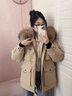 DRPR品牌女裝中長(zhǎng)款皮草外套2025冬季狐貍毛領(lǐng)派克服女內(nèi)膽可拆卸外套 卡其色 M （建議80-115斤） 曬單實(shí)拍圖