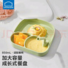 樂(lè )扣樂(lè )扣寶寶餐盤(pán)嬰兒學(xué)吃飯輔食盤(pán)兒童硅膠分格盤(pán)吸盤(pán)一體式自主進(jìn)食餐具 曬單實(shí)拍圖