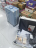 左汀行李箱鋁框拉桿箱加厚結(jié)實(shí)抗壓旅行箱登機(jī)箱大容量學(xué)生密碼箱皮箱 煙白色 26英寸 ，適合5-7天中長(zhǎng)途旅行 曬單實(shí)拍圖