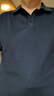 GLM短袖t恤男透氣夏季翻領polo衫速干T恤冰絲感休閑運動上衣黑色2XL 曬單實拍圖