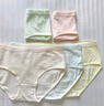 寶娜斯女士內(nèi)褲【4條裝】7A抑菌純棉底襠三角內(nèi)褲女無痕中腰女式內(nèi)褲 曬單實拍圖