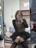 JIOESC絲襪女夏季超薄性感防勾絲假兩件拼接透肉黑絲長筒襪高筒襪大腿襪 黑色 【 1條 均碼 【80-120斤】 曬單實拍圖