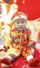 G.DUCKKIDS小黃鴨一周歲禮服男寶寶春秋夏抓周衣服嬰兒百天生日滿(mǎn)月唐裝套裝 大龍紅色 80 尺碼6-12月【75-85cm】 曬單實(shí)拍圖