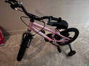 優(yōu)貝（RoyalBaby）兒童自行車小孩單車男女童車腳踏車山地車 3-6-7-10歲小皇冠 粉色 14寸（輔輪） 曬單實(shí)拍圖