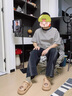 冉酷包頭涼拖男士卡皮巴拉夏季外穿厚底室內(nèi)軟底卡通可愛卡通洞洞鞋女 棕色 42-43 適合平時41-42 曬單實拍圖