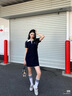 FILA 楊冪同款|斐樂(lè )官方女裝編織連衣裙2025夏季新款時(shí)尚修身POLO裙子 傳奇藍-NV XL 175/92A/XL 曬單實(shí)拍圖