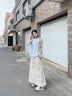 翊尚美花苞裙褲女夏季薄款休閑褲2025最新款小個子寬松顯瘦冰絲闊腿褲子 彩色小花 【花苞帶內(nèi)襯防走光】 M 【適合101-120斤】 曬單實拍圖