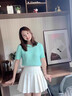 恬飾短裙女百褶裙春夏新款高腰顯瘦a字短裙子半身裙日系學(xué)生防走光jk 百褶裙【白色】 L 曬單實拍圖