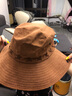 目丸美式復(fù)古西部張馨予牛仔帽子女夏季戶(hù)外登山大檐遮陽(yáng)帽防曬漁夫帽 棕色 1# 曬單實(shí)拍圖