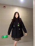 鴨鴨中長(zhǎng)款羽絨服女士2025年冬季新款收腰連帽時(shí)尚保暖顯瘦派克服外套 酒紅色 M (建議110-125斤) 曬單實(shí)拍圖