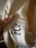 NASA MARVEL短袖襯衫男夏季襯衣外套翻領(lǐng)麂皮絨寬松潮牌休閑上衣 杏色 L 曬單實(shí)拍圖