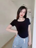 浪莎無痕內(nèi)衣女聚攏小胸顯大夏薄款冰絲涼感吊帶美背細肩帶隱形文胸罩 薄荷綠 L (36/80)105-120斤 曬單實拍圖