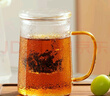 雅集筑茗玻璃茶杯茶水分離玻璃杯帶蓋帶玻璃內(nèi)膽辦公家用耐熱泡茶杯 曬單實(shí)拍圖