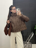波司登（BOSIDENG）2025新款輕薄羽絨服女短款90絨立領(lǐng)菱格寬松時(shí)尚外套B250135326 砂礫棕|7B51 S 160/84A 體重約110-125斤 曬單實(shí)拍圖