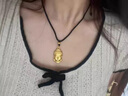 MERCANTIA金包銀吊墜大日如來佛祖佛頭項鏈999足金項鏈生日送媽媽女友送禮 大日如來佛祖佛頭15g金重約0.6g 曬單實拍圖