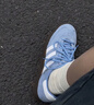 adidas「T頭鞋」STADT經(jīng)典時尚薄底運(yùn)動板鞋男女阿迪達(dá)斯三葉草   藍(lán)色/亮白/漢玉白   37 曬單實拍圖