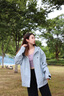 KOLON SPORT/可隆2L防水沖鋒衣 男女同款透濕防風(fēng)耐磨寬松情侶款?yuàn)A克外套 LHJK5WTT27-LB 淺藍(lán)色 S 165/88A 曬單實(shí)拍圖