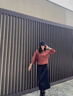 薩拉維夫 SLLAVIF時尚職業(yè)包臀半身裙女2025夏秋新款后開叉直筒長裙中長款一步裙子 黑色 S 曬單實(shí)拍圖