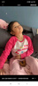 ASK JUNIOR女童長(zhǎng)袖T恤2025秋裝小童字母T恤插肩打底衫 白色 100 曬單實(shí)拍圖
