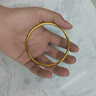中國黃金（CHINA GOLD）黃金手鐲古法足金金鐲子女素圈婚嫁送媽媽女友生日七夕情人節(jié)禮物 約5.10g【58圈口】+品牌禮盒 曬單實拍圖