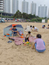 迪卡儂防曬沙灘帳篷小型簡(jiǎn)易便攜遮陽海邊度假釣魚青磚色遮陽傘-4104414 曬單實(shí)拍圖