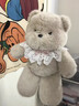 玩具先生會跑步的小熊玩偶奔跑娃娃毛絨玩具陪睡抱枕公仔520送女朋友禮物 跑跑小熊+蕾絲粉色蝴蝶結(jié)圍巾 曬單實拍圖