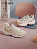 斯凱奇（SKECHERS）女鞋秋季奶茶熊莫蘭迪熊貓鞋厚底增高老爹百搭休閑運動(dòng)鞋149238 曬單實(shí)拍圖