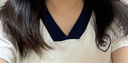森馬（Semir）涼感T|短袖T恤女短款撞色V領(lǐng)夏季2025修身上衣運動風(fēng)109325100047 曬單實拍圖