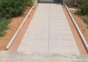 花崗巖石材花壇圍邊石景區園林花邊石公園大理石磨邊石材 紅色 曬單實(shí)拍圖