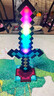 翎喏德國我的世界附魔鉆石劍cos道具武器七色燈mc小夜燈玩具模型游戲 主圖款7色變光鉆石劍-送附魔臺底 曬單實拍圖