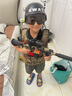 集星兒童玩具槍戰(zhàn)裝備特種兵小警察套裝男孩子沖鋒槍吃雞全套兒童男孩 M4可發(fā)射：13件套【CP馬甲】 曬單實拍圖
