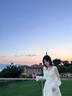 歐維沃防曬長(cháng)袖連衣裙女夏秋新款法式溫柔風(fēng)公主裙收腰顯瘦荷葉邊長(cháng)裙子 紫色短柚連衣裙 L 曬單實(shí)拍圖