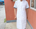 佐梵哲廚師服短袖夏季透氣孔網(wǎng)布廚師工作服薄款后廚服裝餐飲店廚房工裝 白色 L 曬單實拍圖
