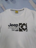 吉普（JEEP）美國正品純棉短袖t恤衫夏季男士寬松涼感休閑圓領(lǐng)透氣半袖上衣服 白色 常規 【官方正品】 XL 推薦140-160斤 曬單實(shí)拍圖