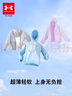 安德瑪（Under Armour）男女童夏季防曬衣兒童夏季休閑連帽防曬外套252322801 藍色 170 曬單實拍圖