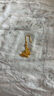 夢(mèng)金園 黃金耳飾 古法足金花絲蝴蝶耳墜黃金耳鉤 生日禮物 蝶影仙蹤-約4.62g 曬單實(shí)拍圖