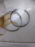 中國(guó)黃金（CHINA GOLD）S925銀滿天星耳圈女款素圈首飾品耳環(huán)情人節(jié)生日禮物送女友老婆 【今/次日達(dá)】滿天星耳圈 曬單實(shí)拍圖